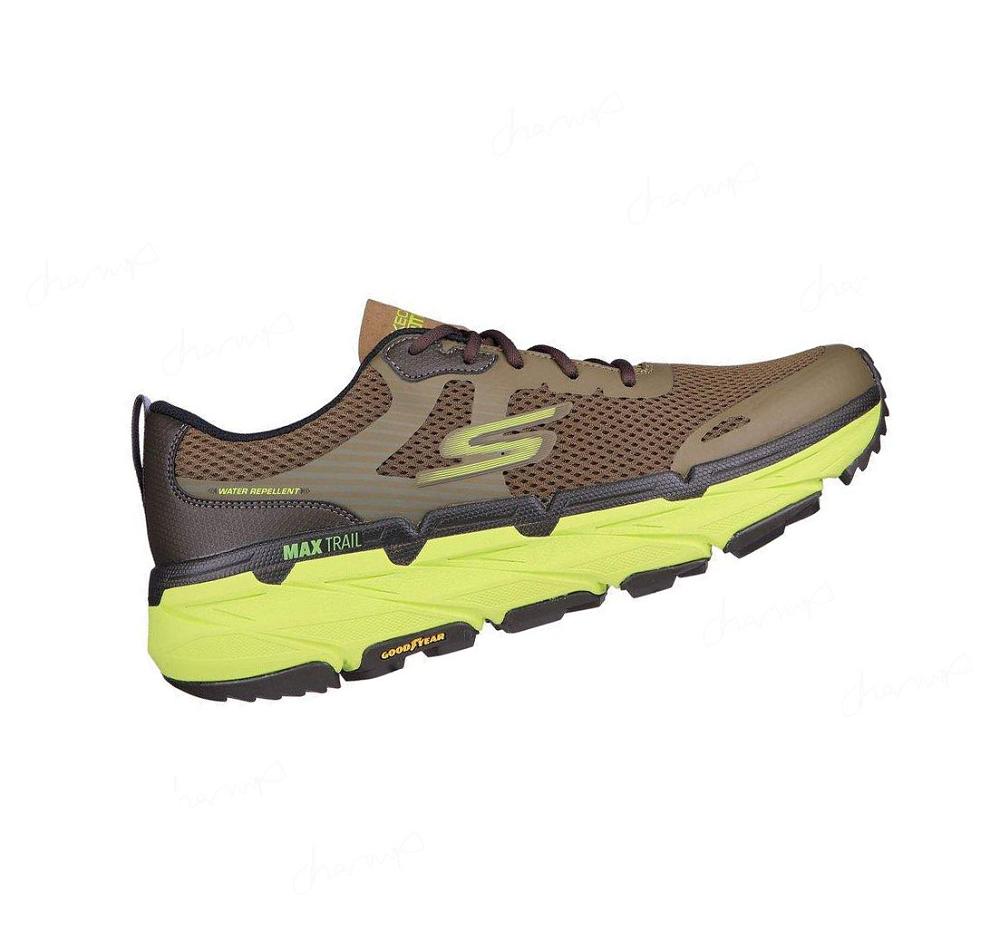 Zapatillas De Trail Running Skechers Max Cushioning Premier Trail - Alltrack Hombre Verde Oliva | 623TD_AR