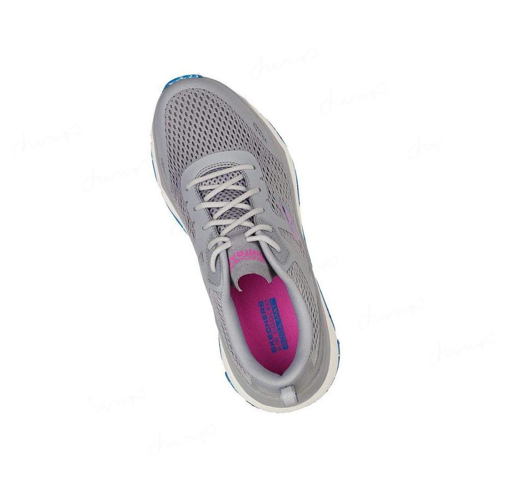 Zapatillas De Trail Running Skechers Max Cushioning Elite Mujer Gris Azules | TAA80_AR