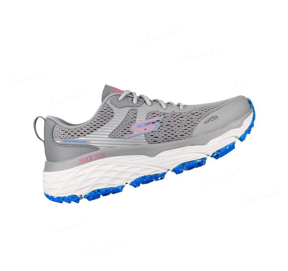 Zapatillas De Trail Running Skechers Max Cushioning Elite Mujer Gris Azules | TAA80_AR