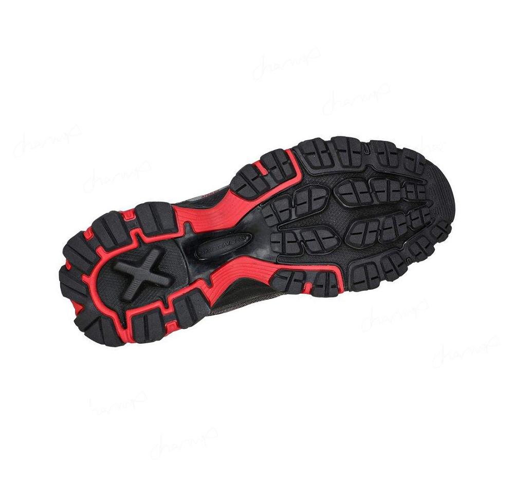 Zapatillas Deportivos Skechers Arch Fit Akhidime Hombre Negras Rojas | 5612B_AR