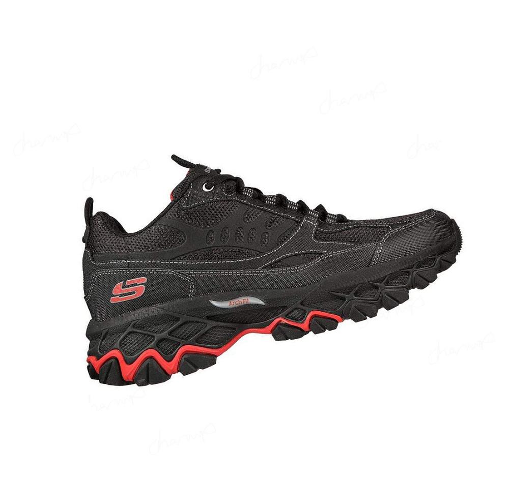 Zapatillas Deportivos Skechers Arch Fit Akhidime Hombre Negras Rojas | 5612B_AR