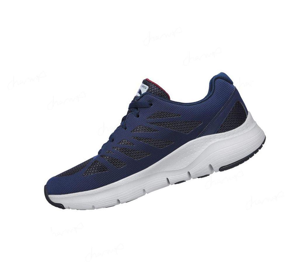 Zapatillas Deportivos Skechers Arch Fit - Charge Back Hombre Azul Marino Rojas | 5662R_AR