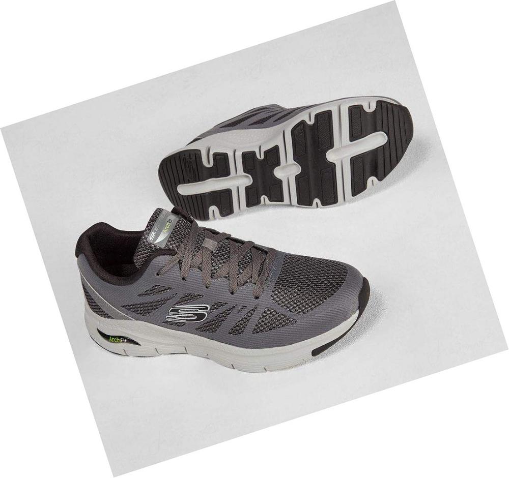 Zapatillas Deportivos Skechers Arch Fit - Charge Back Hombre Gris Negras | 566AB_AR