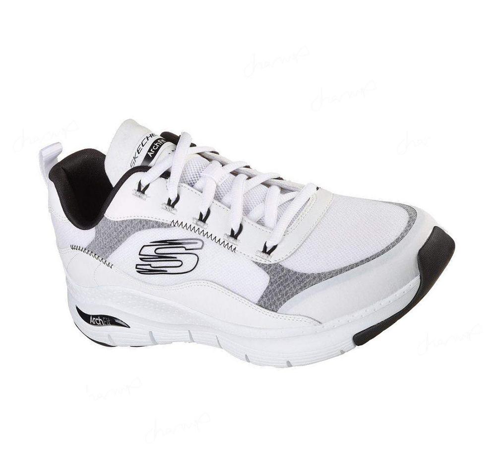 Zapatillas Deportivos Skechers Arch Fit - Cool Oasis Hombre Blancas Negras | 5689G_AR