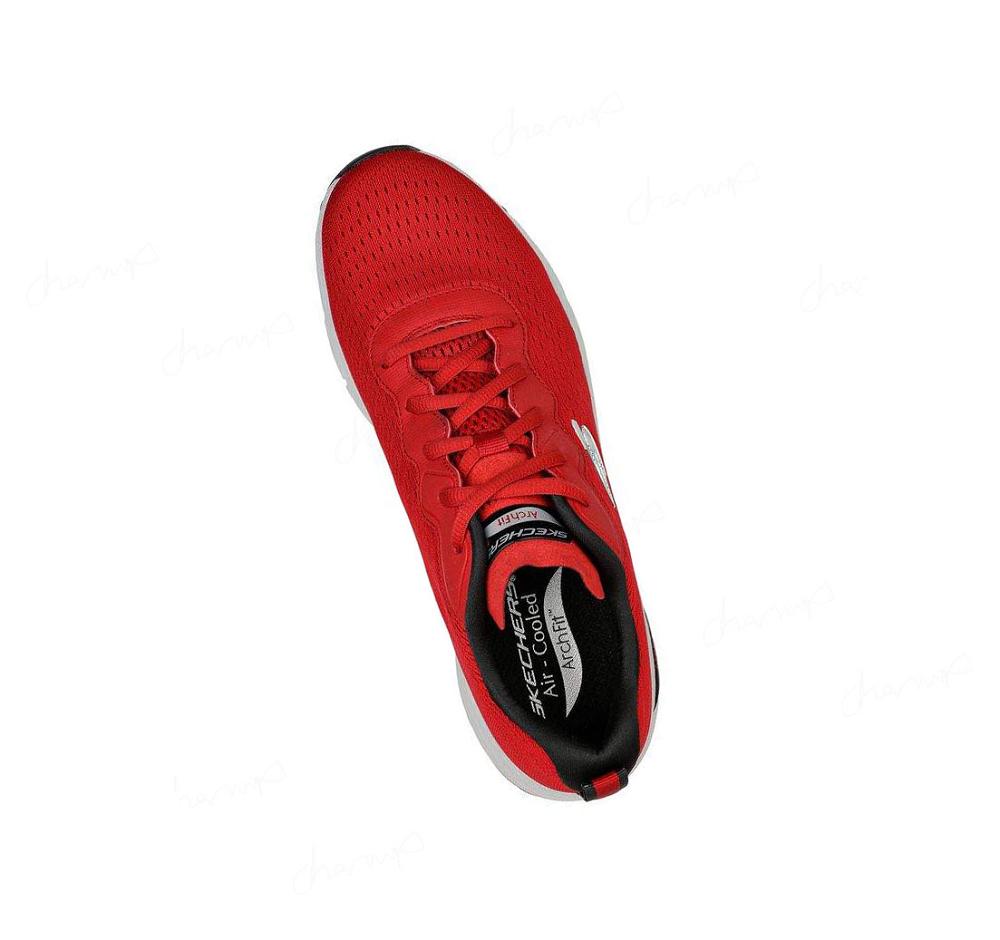 Zapatillas Deportivos Skechers Arch Fit - Infinity Cool Hombre Rojas | 568TE_AR