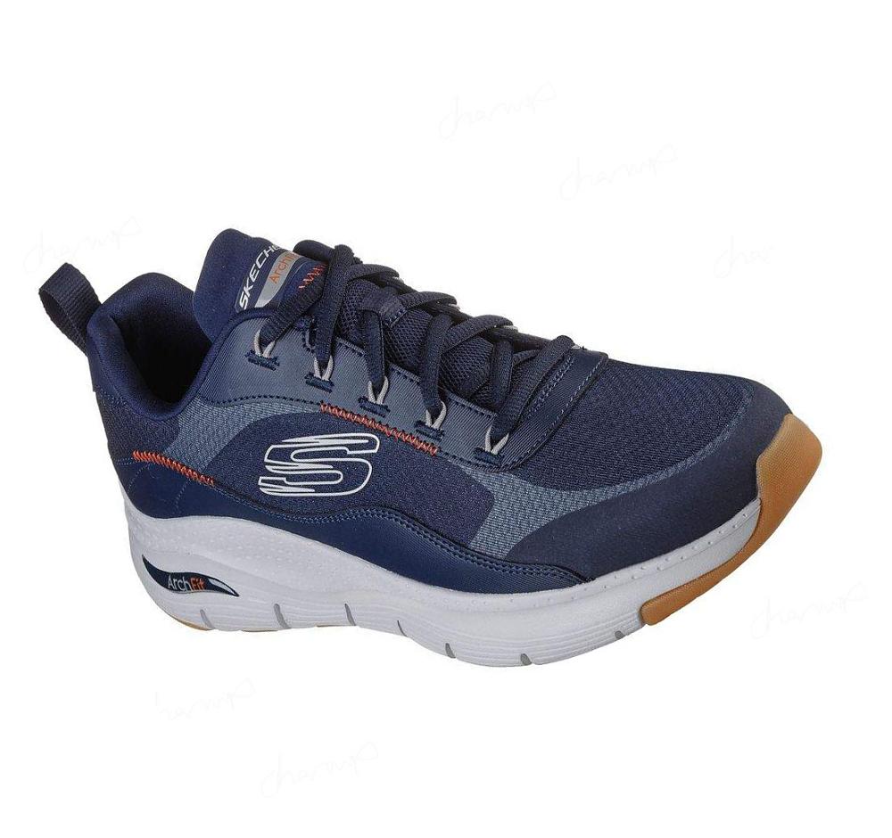 Zapatillas Deportivos Skechers Arch Fit - Cool Oasis Hombre Azul Marino | 5T00L_AR