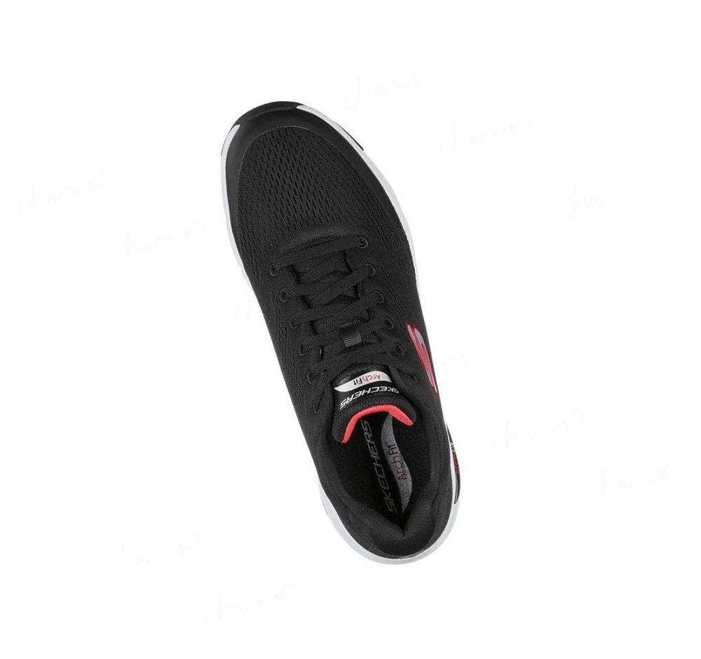 Zapatillas Deportivos Skechers Arch Fit Hombre Negras Rojas | 5T250_AR