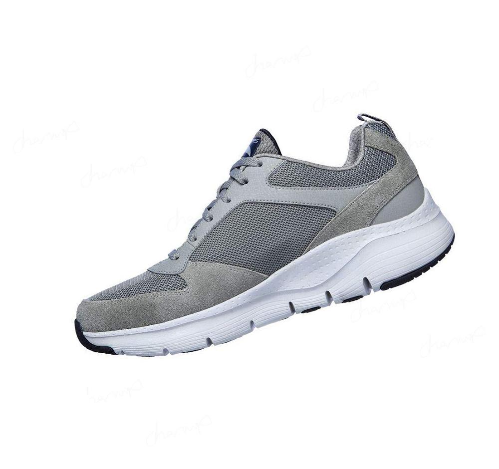 Zapatillas Deportivos Skechers Arch Fit - Servitica Hombre Gris | 5T39E_AR