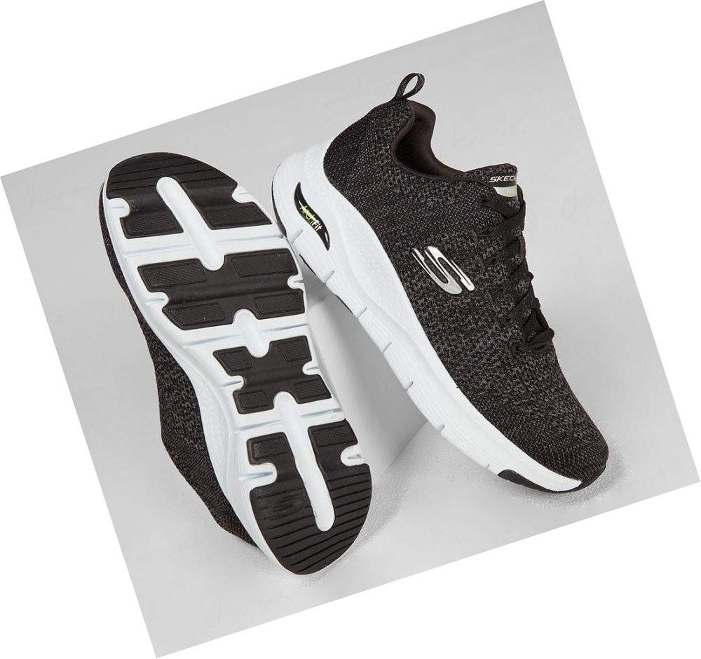 Zapatillas Deportivos Skechers Arch Fit - Paradyme Hombre Negras Blancas | 5T62C_AR