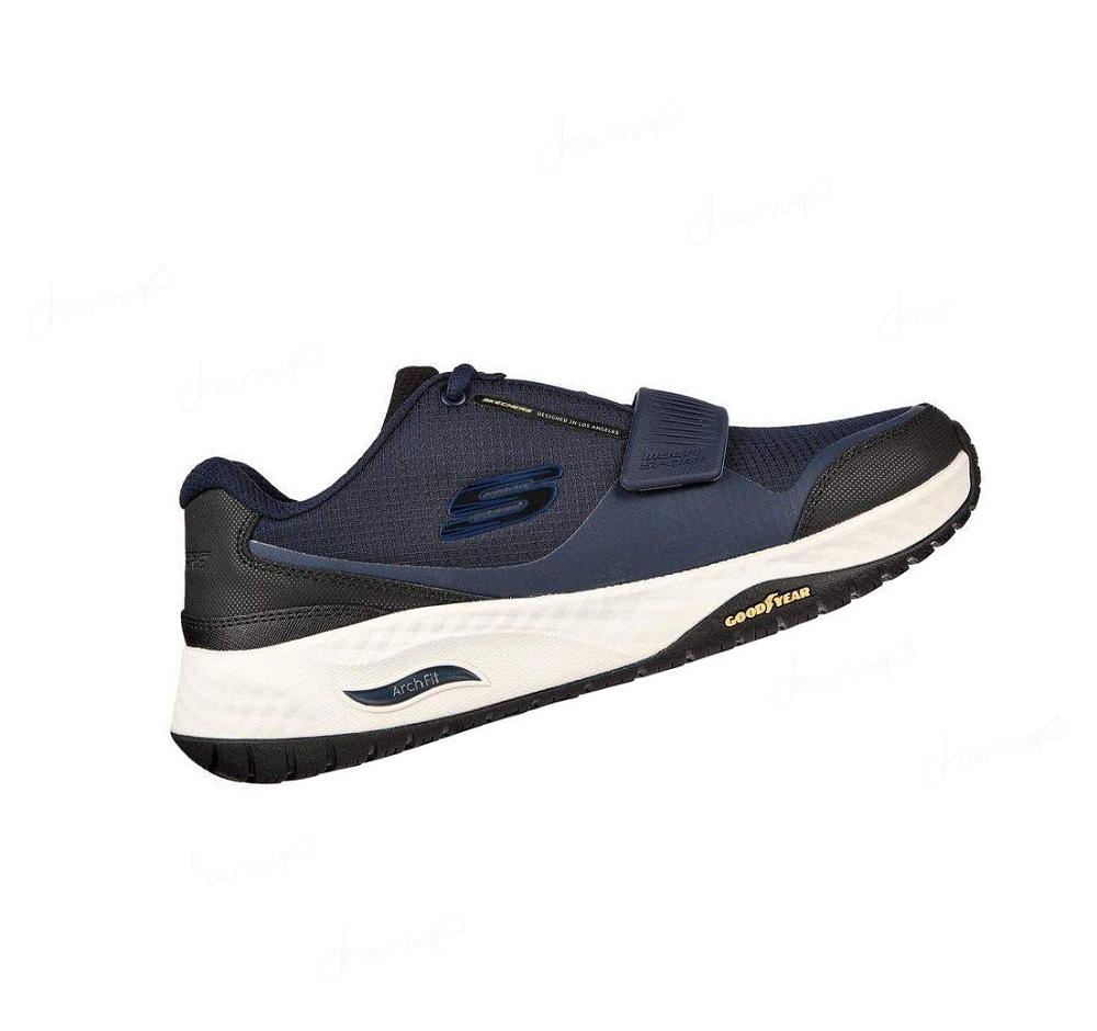 Zapatillas Deportivos Skechers Arch Fit Multi Deporte Hombre Azul Marino | 608TP_AR