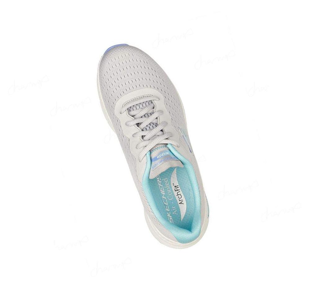 Zapatillas Deportivos Skechers Arch Fit - Infinity Cool Mujer Gris Azules | A398W_AR