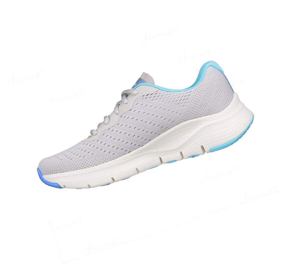 Zapatillas Deportivos Skechers Arch Fit - Infinity Cool Mujer Gris Azules | A398W_AR