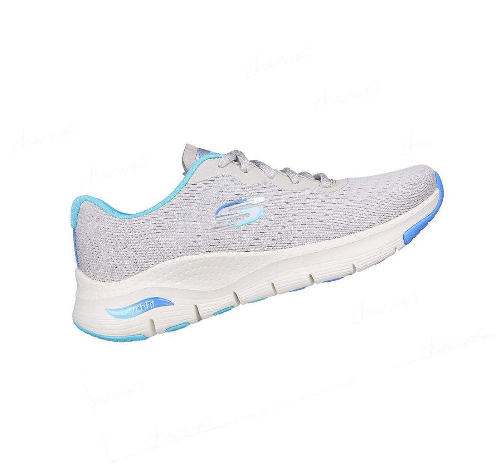 Zapatillas Deportivos Skechers Arch Fit - Infinity Cool Mujer Gris Azules | A398W_AR