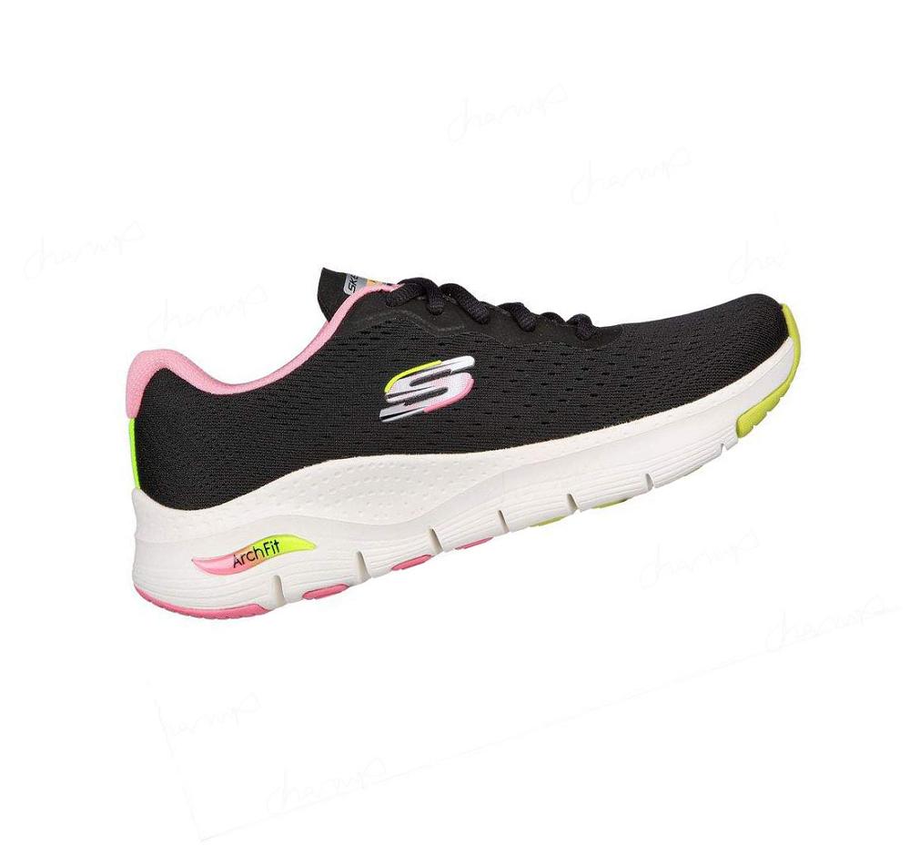 Zapatillas Deportivos Skechers Arch Fit - Infinity Cool Mujer Negras Multicolor | A3T30_AR