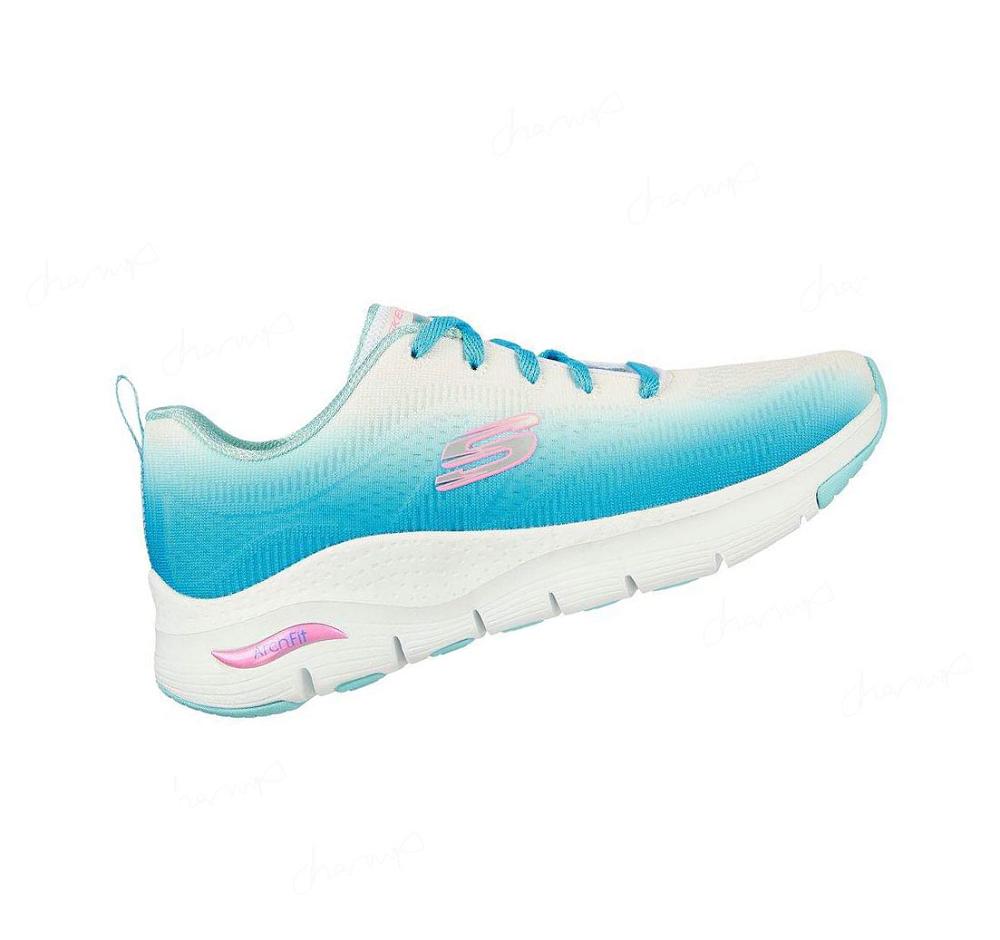 Zapatillas Deportivos Skechers Arch Fit - Vibrant Step Mujer Azules | A6T3E_AR