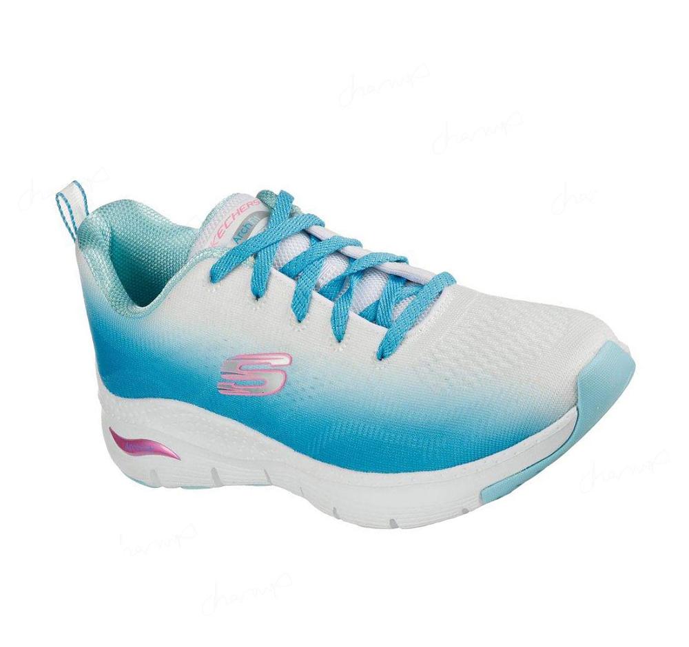 Zapatillas Deportivos Skechers Arch Fit - Vibrant Step Mujer Azules | A6T3E_AR