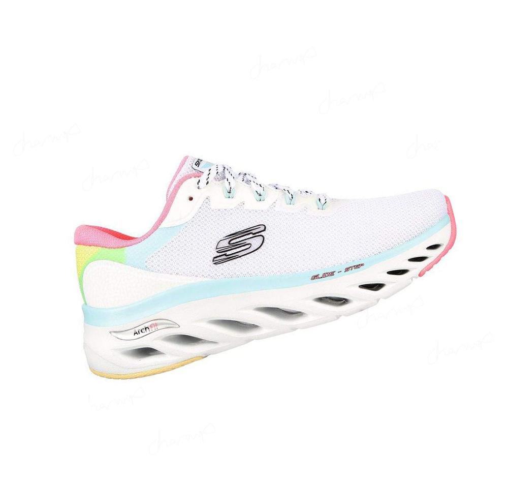 Zapatillas Deportivos Skechers Arch Fit Glide-Step - Highlighter Mujer Blancas Multicolor | A8238_AR