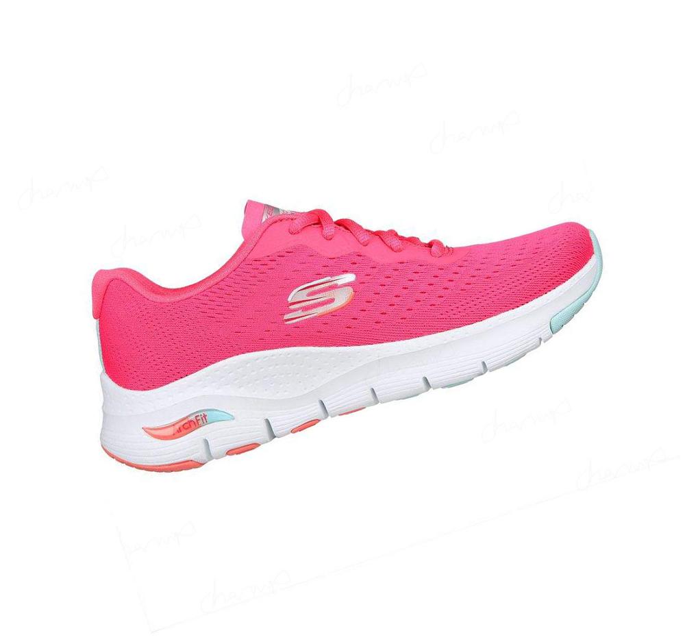 Zapatillas Deportivos Skechers Arch Fit - Infinity Cool Mujer Rosas Multicolor | AA23P_AR