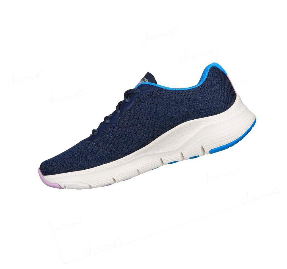 Zapatillas Deportivos Skechers Arch Fit - Infinity Cool Mujer Azul Marino Multicolor | AAA8K_AR