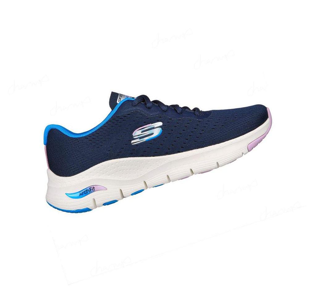 Zapatillas Deportivos Skechers Arch Fit - Infinity Cool Mujer Azul Marino Multicolor | AAA8K_AR