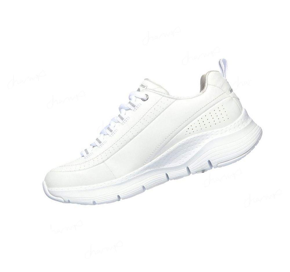 Zapatillas Deportivos Skechers Arch Fit - Citi Drive Mujer Blancas Plateadas | AT10W_AR