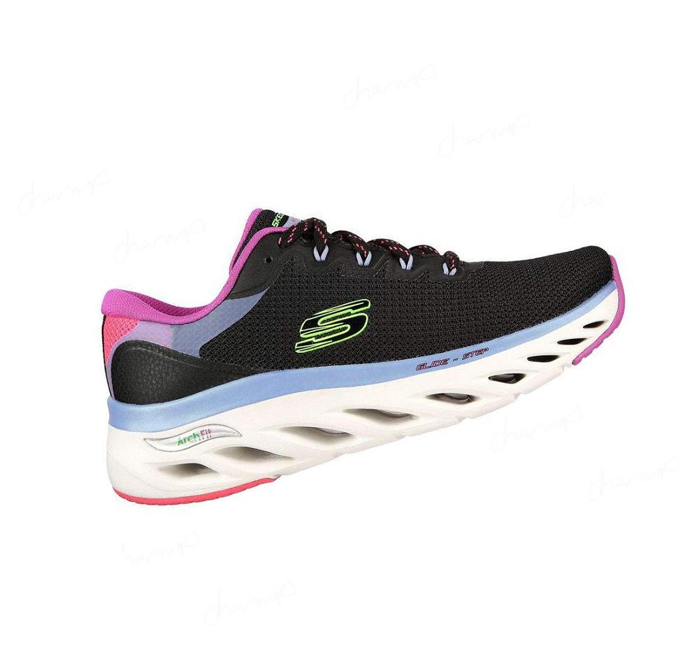 Zapatillas Deportivos Skechers Arch Fit Glide-Step - Highlighter Mujer Negras Multicolor | ATA8C_AR