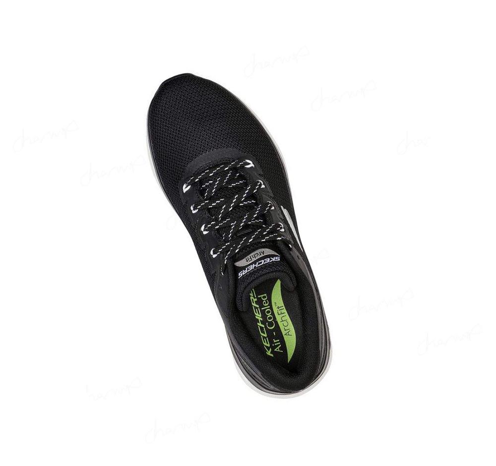 Zapatillas Deportivos Skechers Arch Fit Glide-Step - Highlighter Mujer Negras Blancas | ATT3B_AR