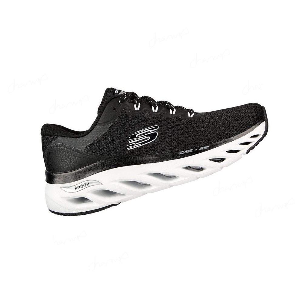 Zapatillas Deportivos Skechers Arch Fit Glide-Step - Highlighter Mujer Negras Blancas | ATT3B_AR