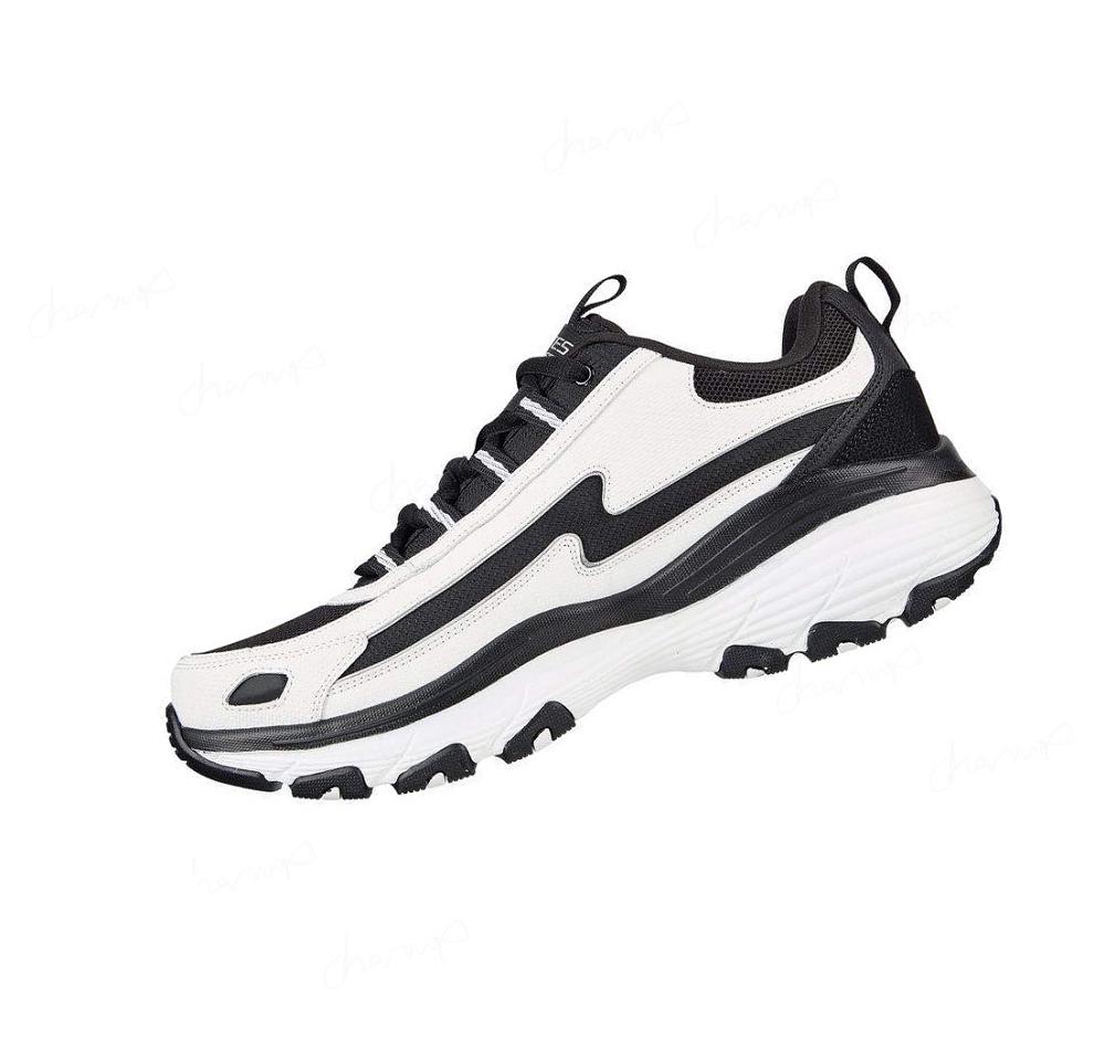 Zapatillas Deportivos Skechers D'Lites Arch Fit Hombre Blancas Negras | 558TD_AR