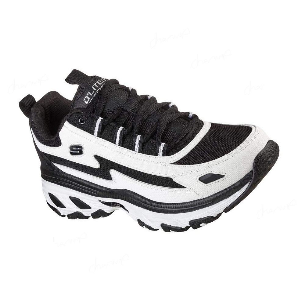 Zapatillas Deportivos Skechers D\'Lites Arch Fit Hombre Blancas Negras | 558TD_AR