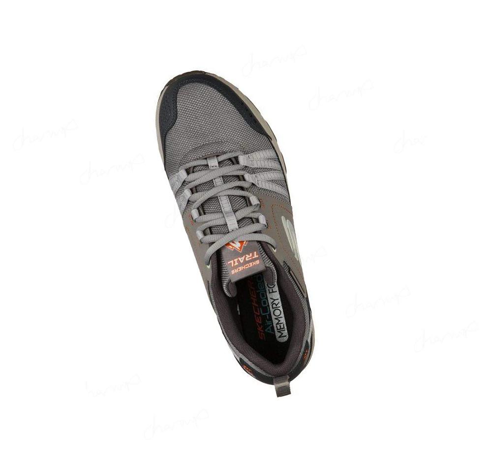 Zapatillas Deportivos Skechers Escape Plan Hombre Marrones Gris | A050R_AR