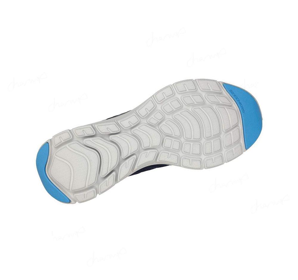 Zapatillas Deportivos Skechers Flex Advantage 4.0 - Valkin Hombre Azul Marino | 3800W_AR