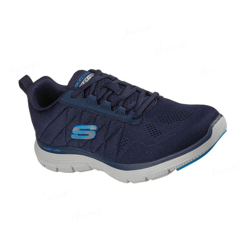 Zapatillas Deportivos Skechers Flex Advantage 4.0 - Valkin Hombre Azul Marino | 3800W_AR