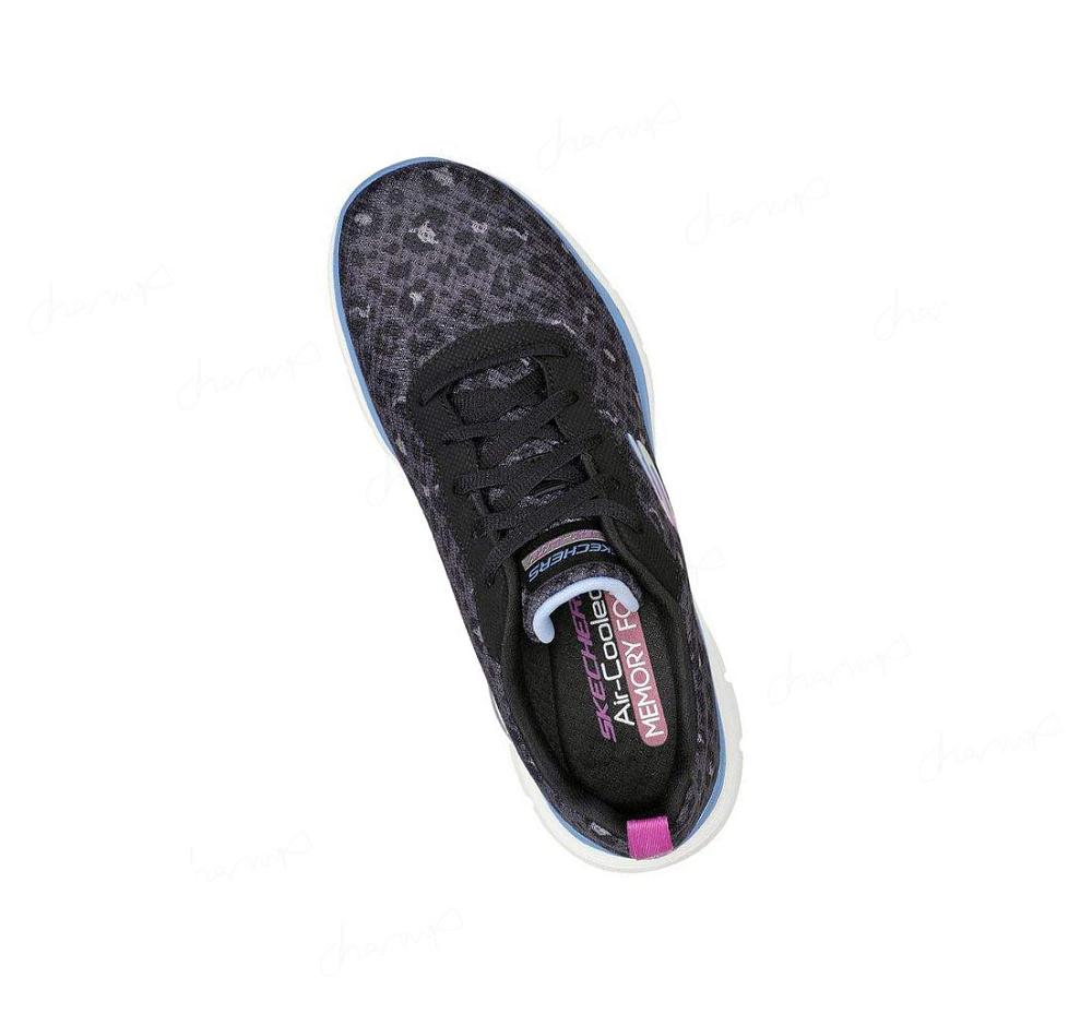 Zapatillas Deportivos Skechers Flex Appeal 4.0 - Rich Flair Mujer Negras Azules | 6TT20_AR