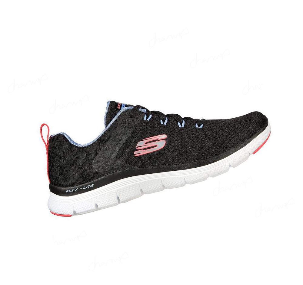 Zapatillas Deportivos Skechers Flex Appeal 4.0 - Elegante Ways Mujer Negras Multicolor | I8T30_AR