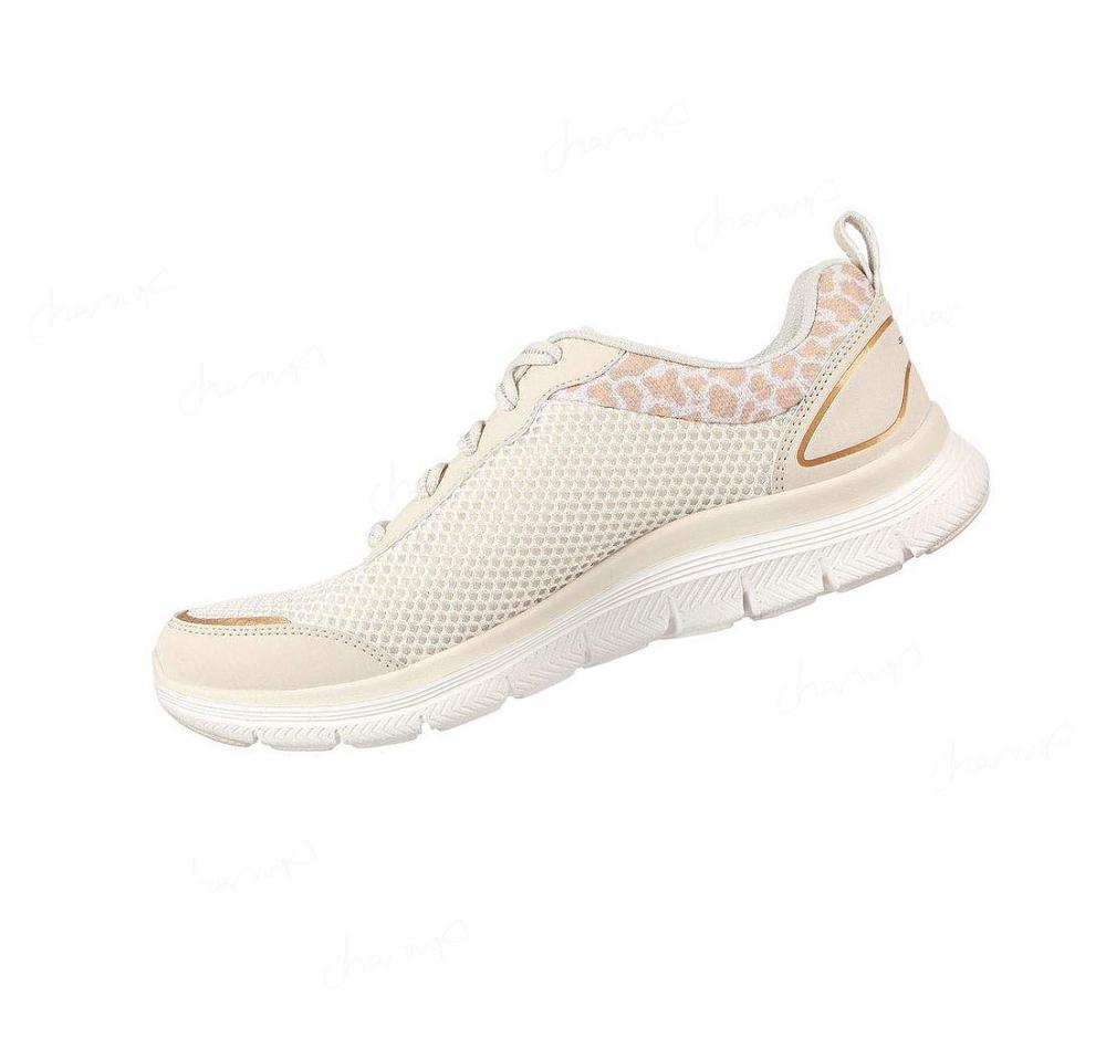 Zapatillas Deportivos Skechers Flex Appeal 4.0 - Wild Pulse Mujer Beige Doradas | I998B_AR