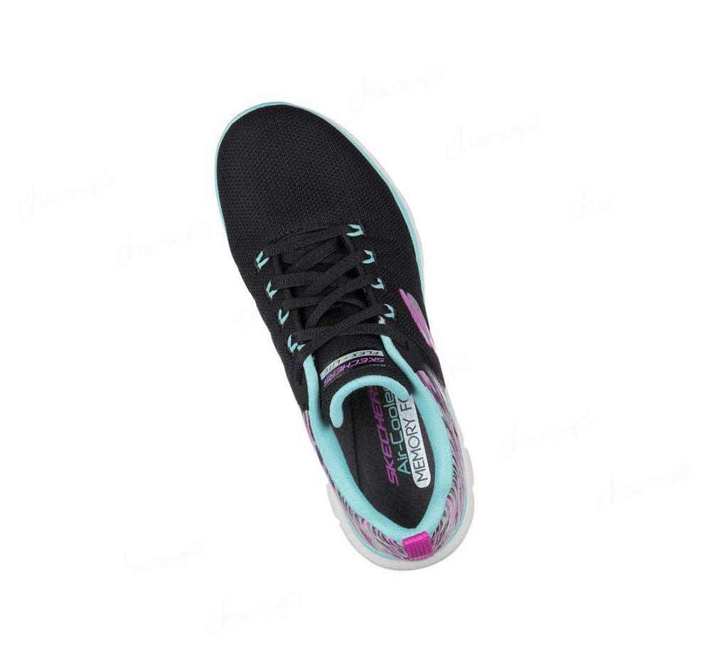 Zapatillas Deportivos Skechers Flex Appeal 4.0 - Dream Easy Mujer Negras Multicolor | T99A0_AR