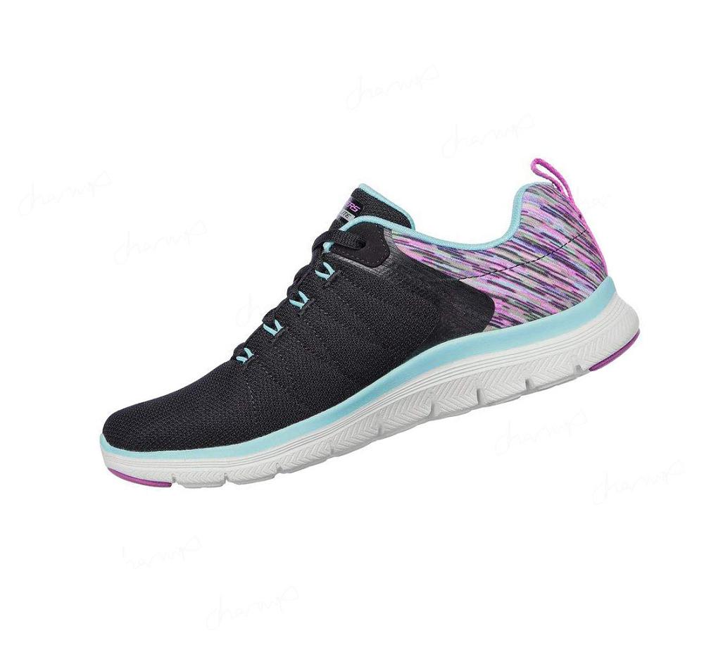 Zapatillas Deportivos Skechers Flex Appeal 4.0 - Dream Easy Mujer Negras Multicolor | T99A0_AR