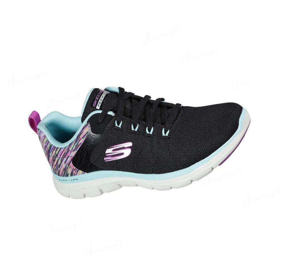 Zapatillas Deportivos Skechers Flex Appeal 4.0 - Dream Easy Mujer Negras Multicolor | T99A0_AR