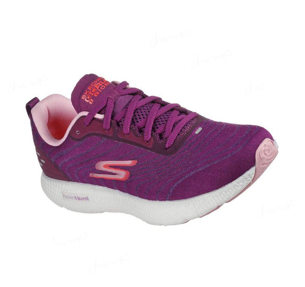 Zapatillas Deportivos Skechers GO RUN 8 - Bionic Mujer Moradas Rosas | T13AS_AR