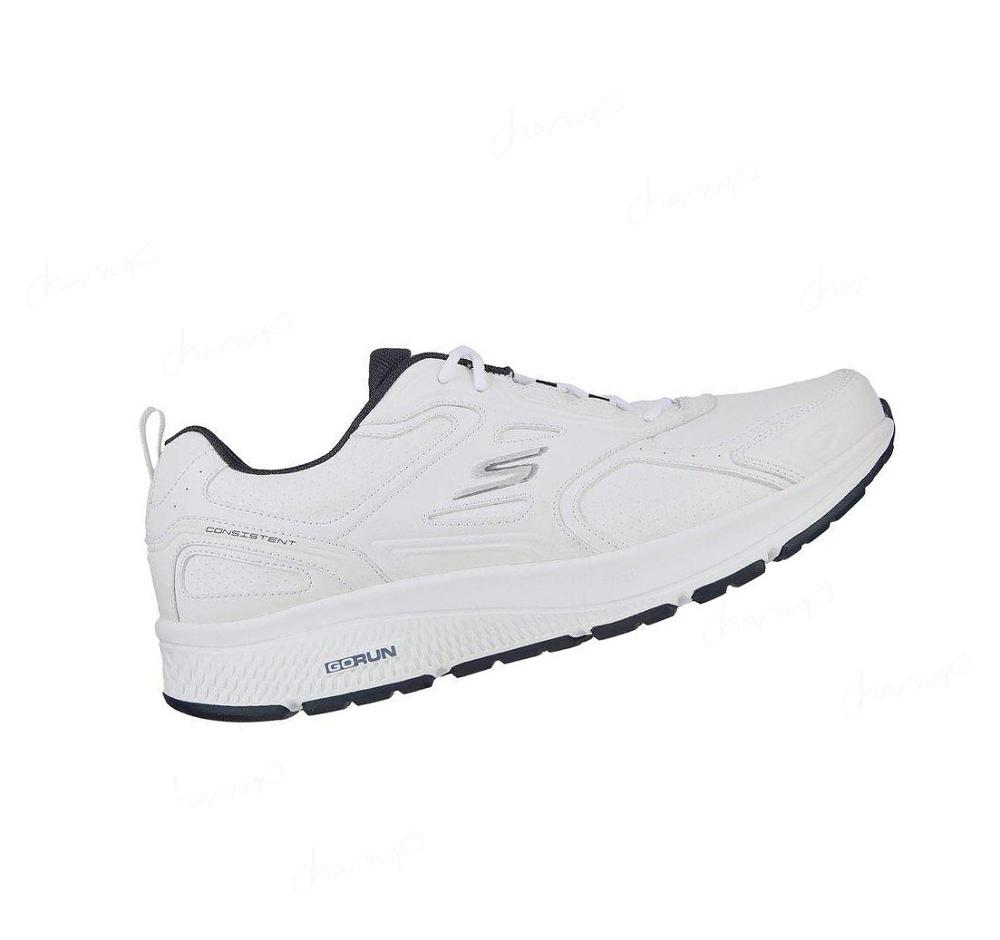 Zapatillas Deportivos Skechers GO RUN Consistent - Up Time Hombre Blancas Azul Marino | A63TX_AR