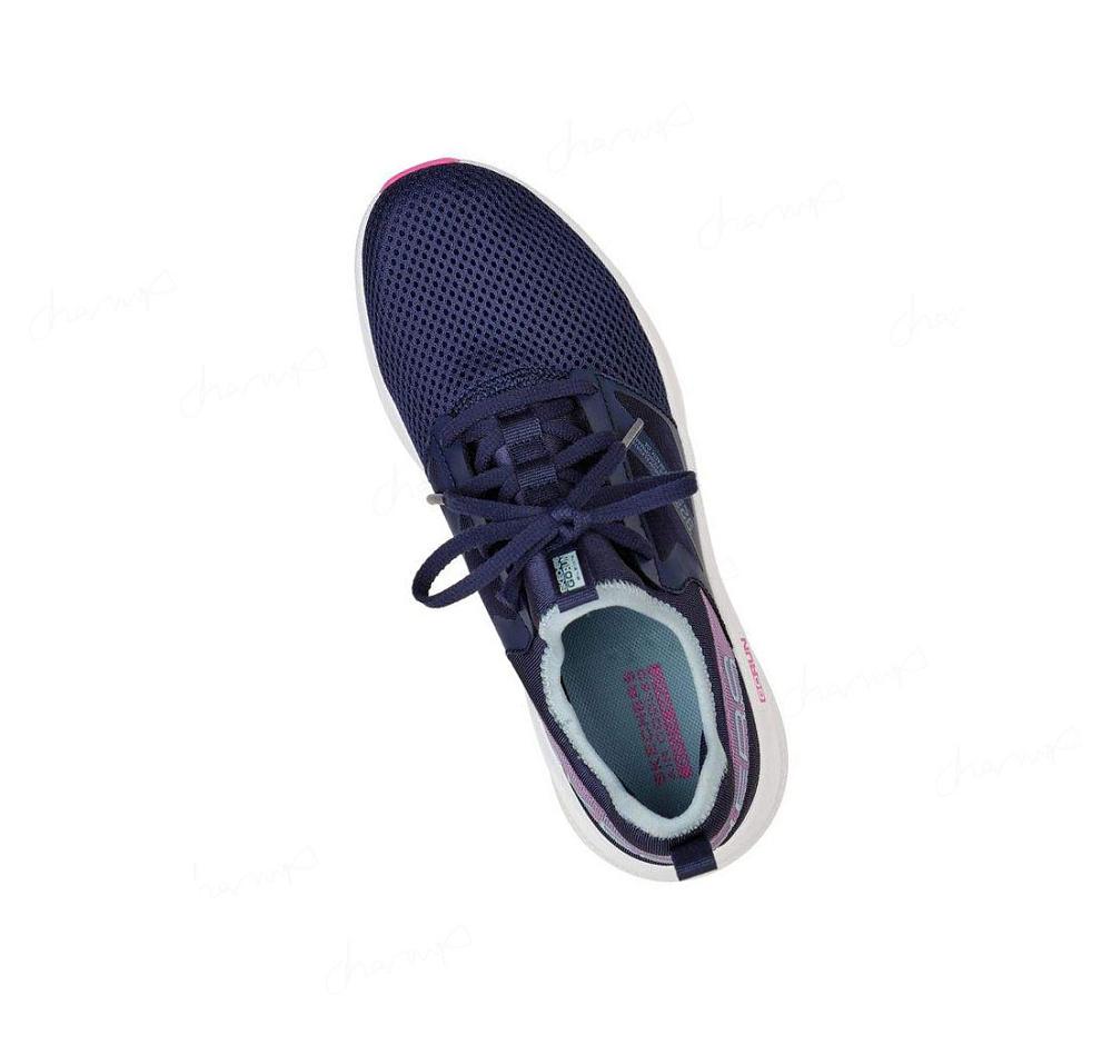 Zapatillas Deportivos Skechers GO RUN Elevate - Quick Stride Mujer Azul Marino Azules | 80193_AR