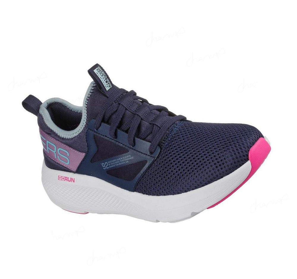 Zapatillas Deportivos Skechers GO RUN Elevate - Quick Stride Mujer Azul Marino Azules | 80193_AR