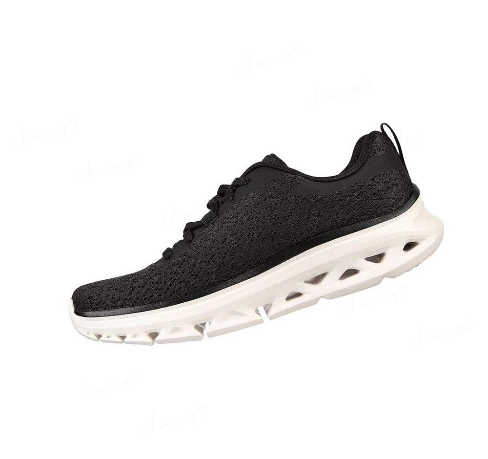 Zapatillas Deportivos Skechers GO RUN Glide-Step Flex Mujer Negras Blancas | A323X_AR