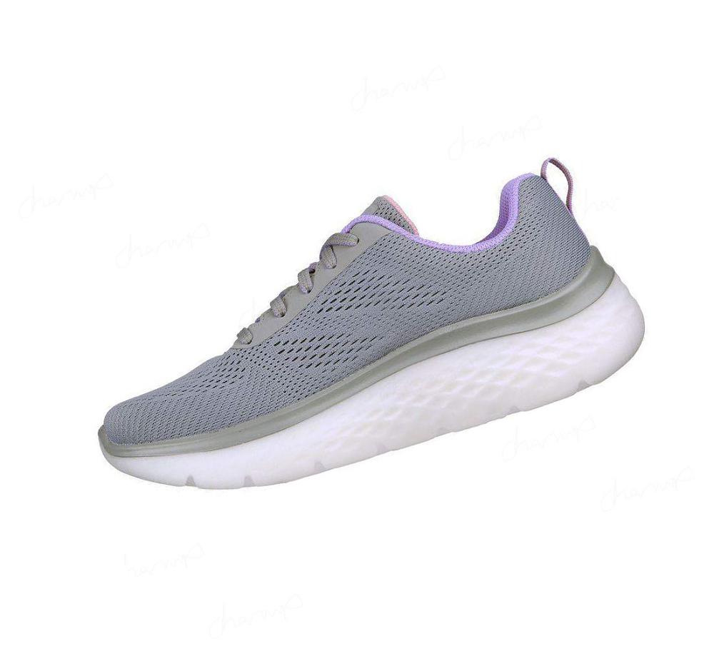 Zapatillas Deportivos Skechers GO WALK Hyper Burst Mujer Gris Moradas | T209A_AR