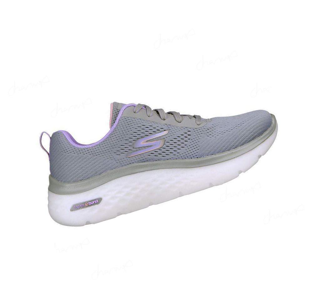 Zapatillas Deportivos Skechers GO WALK Hyper Burst Mujer Gris Moradas | T209A_AR