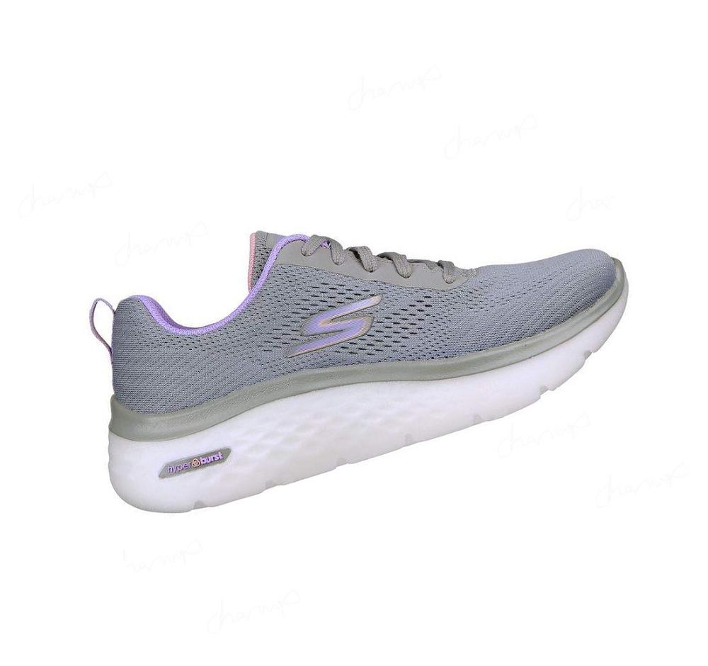 Zapatillas Deportivos Skechers GO WALK Hyper Burst Mujer Gris Moradas | T219D_AR