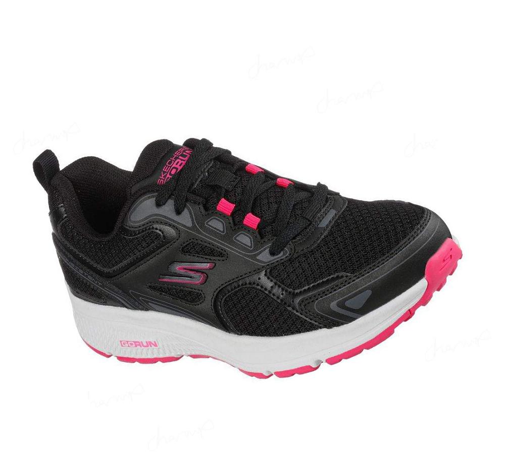 Zapatillas Deportivos Skechers GOrun Consistent Mujer Negras Rosas | 8022L_AR