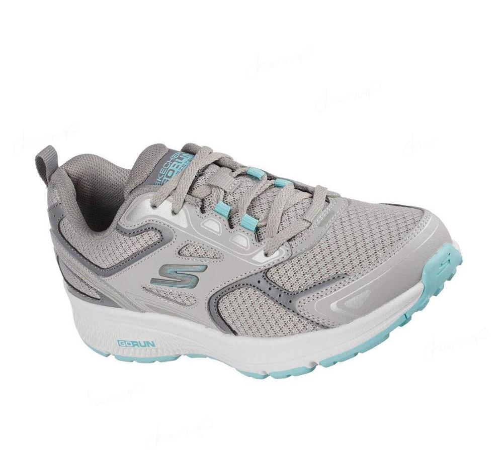 Zapatillas Deportivos Skechers GOrun Consistent Mujer Gris Turquesa | 803AA_AR