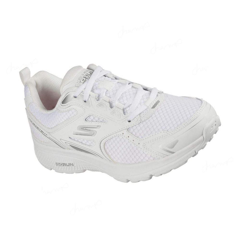 Zapatillas Deportivos Skechers GOrun Consistent Mujer Blancas Plateadas | 80AAS_AR